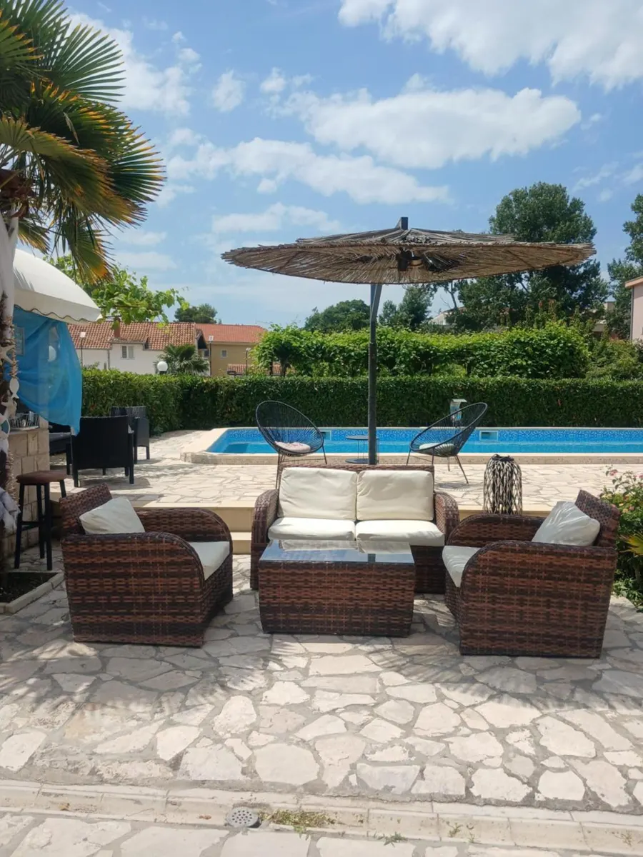 Guest house terrace during the day